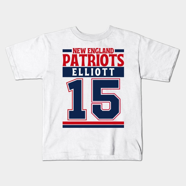 New England Patriots Elliott 15 Edition 3 Kids T-Shirt by Astronaut.co